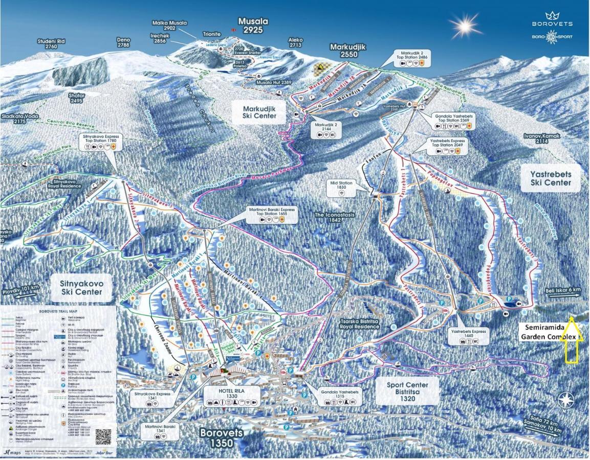 Borovets Ski&Spa Studio - Semiramida Garden A16 Екстериор снимка